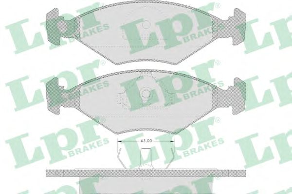 Тормозные колодки LPR 05P632