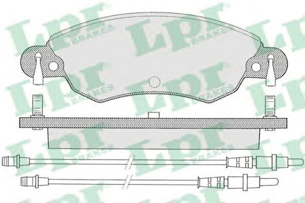 Тормозные колодки LPR 05P792