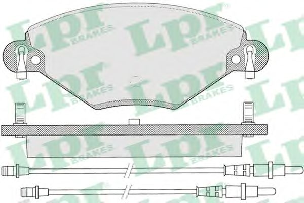 Тормозные колодки LPR 05P793