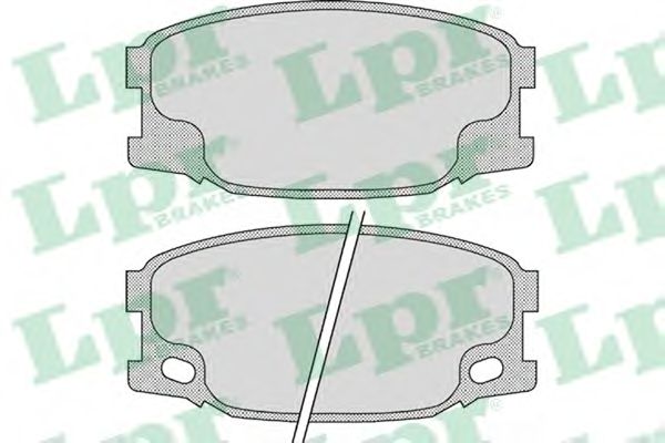 Тормозные колодки LPR 05P893