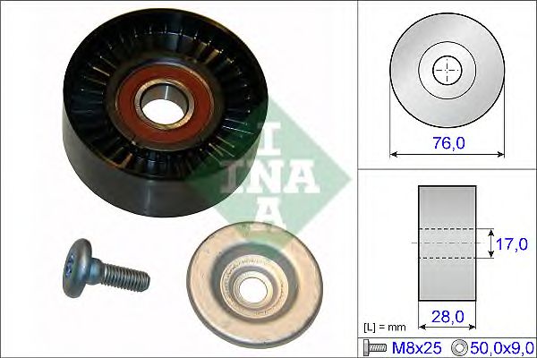Направляющий / паразитный ролик  поликлинового ремня INA 532 0648 10
