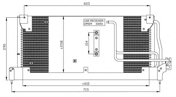 Радіатор кондиціонера NRF 35242