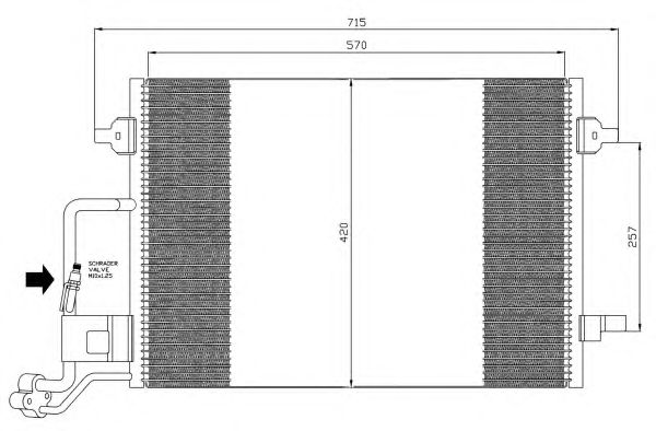 Радиатор кондиционера NRF 35359
