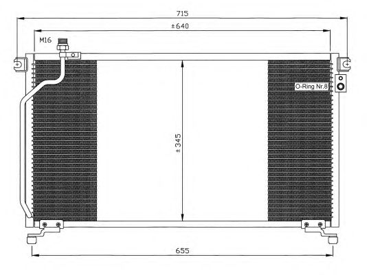Радиатор кондиционера NRF 35374