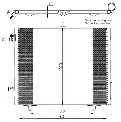 Радиатор кондиционера NRF 35405