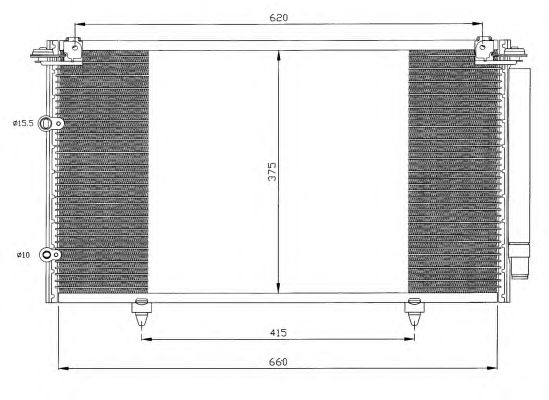 Радиатор кондиционера NRF 35433