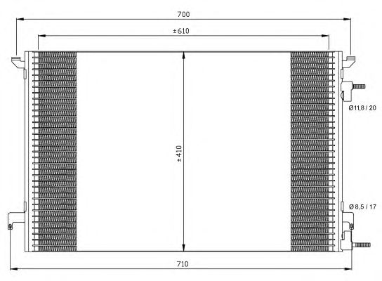 Радиатор кондиционера NRF 35467