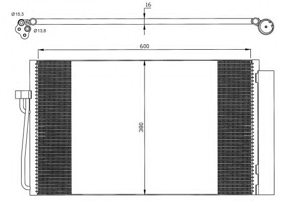Радиатор кондиционера NRF 35538