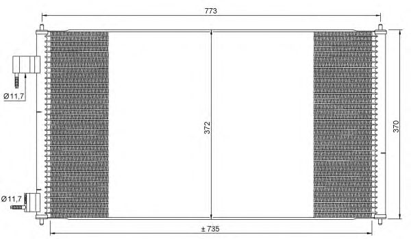 Радиатор кондиционера NRF 35681