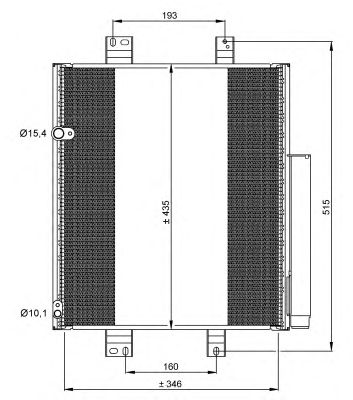 Радиатор кондиционера NRF 35853