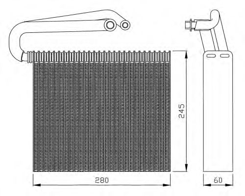 Випарник кондиціонера NRF 36110