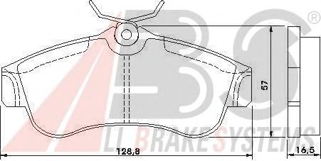 Тормозные колодки A.B.S. 36740
