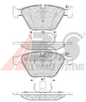 Тормозные колодки A.B.S. 37667