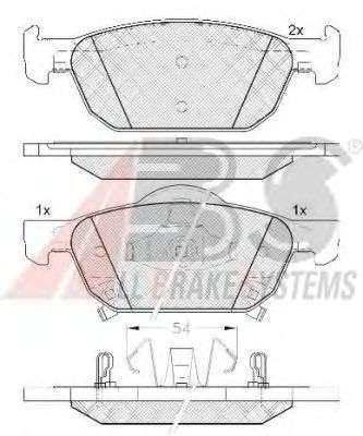 Тормозные колодки A.B.S. 37720
