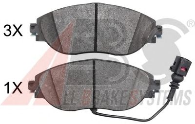 Тормозные колодки A.B.S. 37872