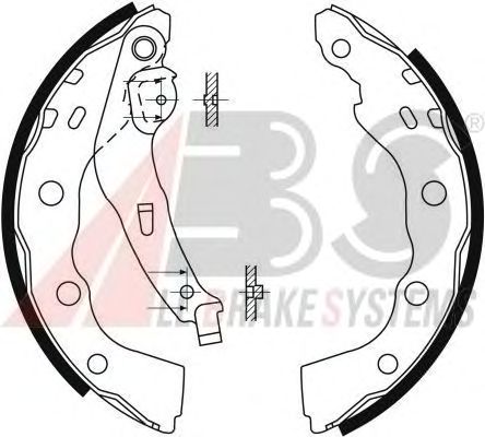 Тормозные колодки A.B.S. 9088