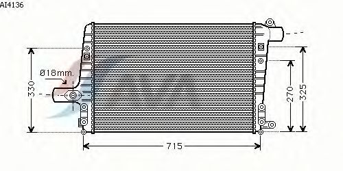 Интеркулер AVA QUALITY COOLING AI4136