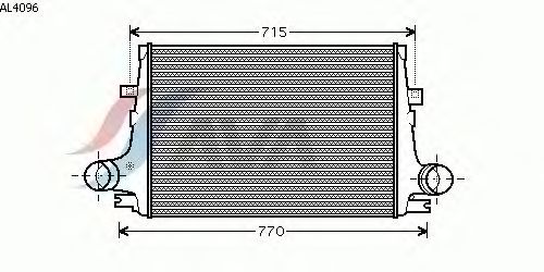 Интеркулер AVA QUALITY COOLING AL4096