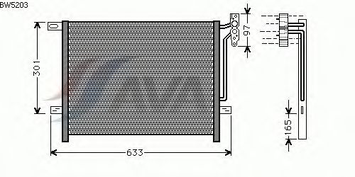 Радиатор кондиционера AVA QUALITY COOLING BW5203