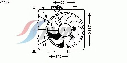Вентилятор охлаждения AVA QUALITY COOLING CN7527