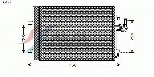 Радиатор кондиционера AVA QUALITY COOLING FD5427