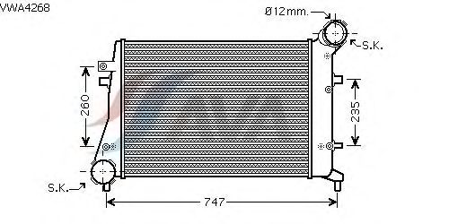 Интеркулер AVA QUALITY COOLING VWA4268