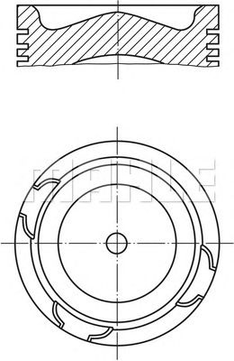 Поршень MAHLE ORIGINAL 213 68 00
