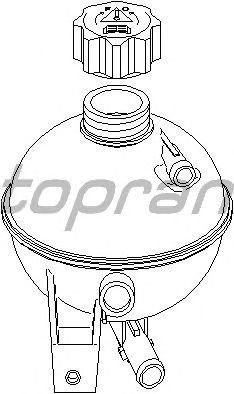 Расширительный бачок TOPRAN 722 728