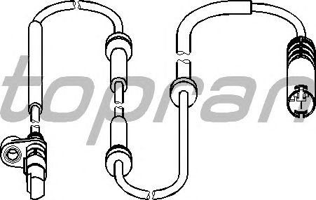 Датчик вращения колеса TOPRAN 500 985