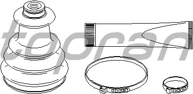 Комплект пильника ШРКШ TOPRAN 720 298
