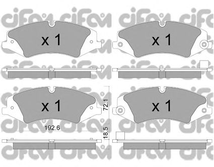 Тормозные колодки CIFAM 822-836-6