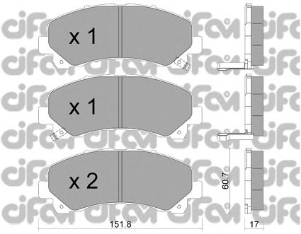 Гальмівні колодки CIFAM 822-902-0