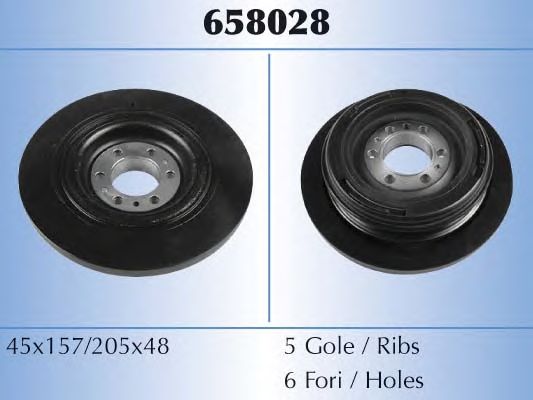 Шків коленвалу MALÒ 658028