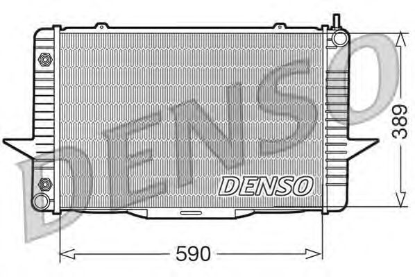 Радиатор, охлаждение двигателя DENSO DRM33067