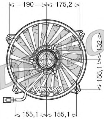 Вентилятор охлаждения DENSO DER07005