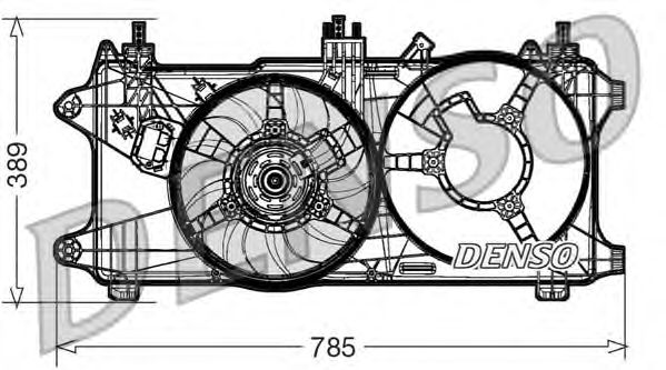 Вентилятор охлаждения DENSO DER09084