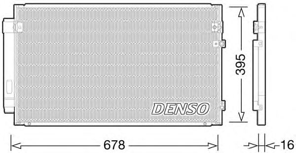 Радиатор кондиционера DENSO DCN51012
