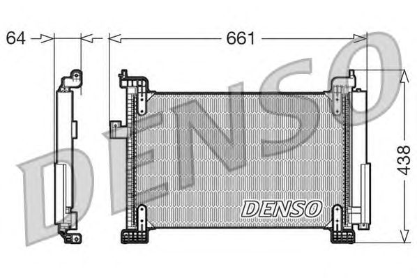 Радіатор кондиціонера DENSO DCN09085