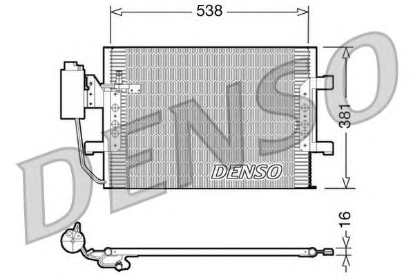 Радіатор кондиціонера DENSO DCN17025