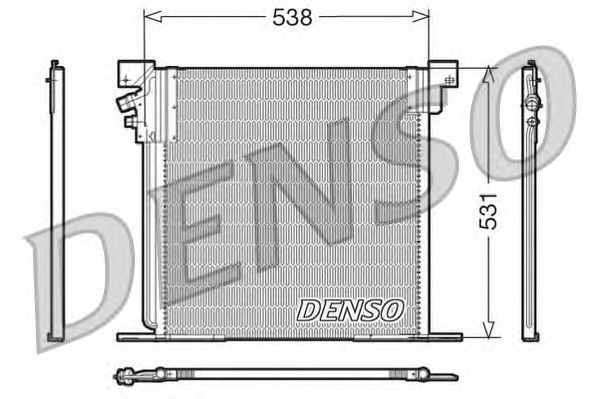Радиатор кондиционера DENSO DCN17030
