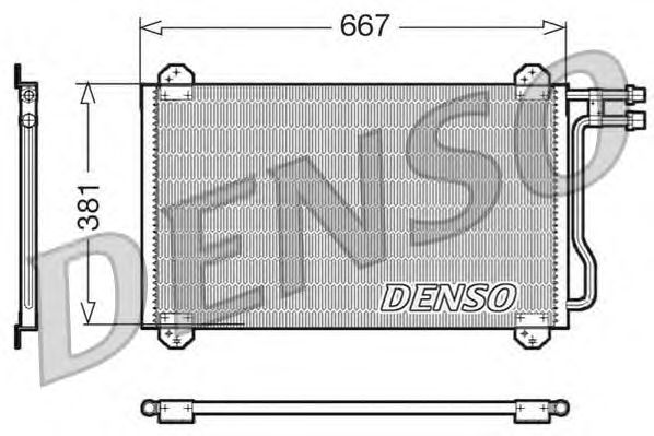 Радиатор кондиционера DENSO DCN17055
