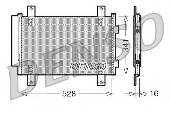 Радиатор кондиционера DENSO DCN21007