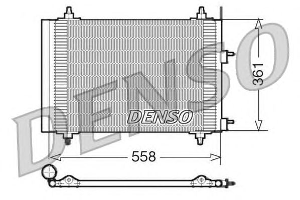 Радиатор кондиционера DENSO DCN21015