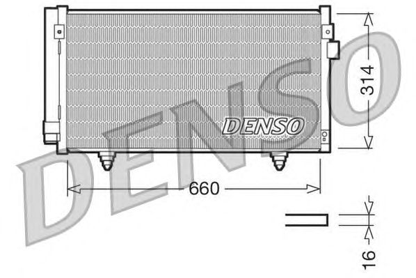 Радіатор кондиціонера DENSO DCN36003