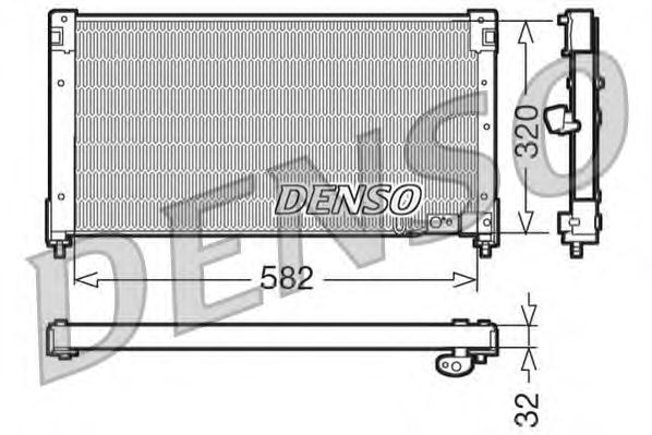 Радиатор кондиционера DENSO DCN40001