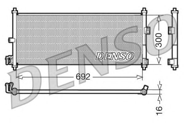 Радиатор кондиционера DENSO DCN46011