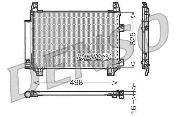 Радіатор кондиціонера DENSO DCN50001