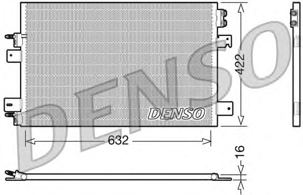 Радиатор кондиционера DENSO DCN06007