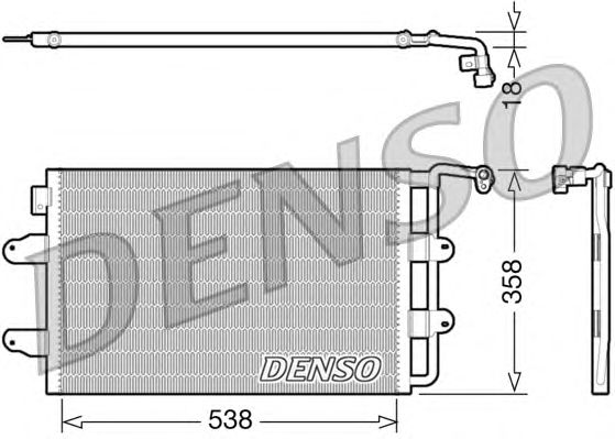 Радіатор кондиціонера DENSO DCN32026