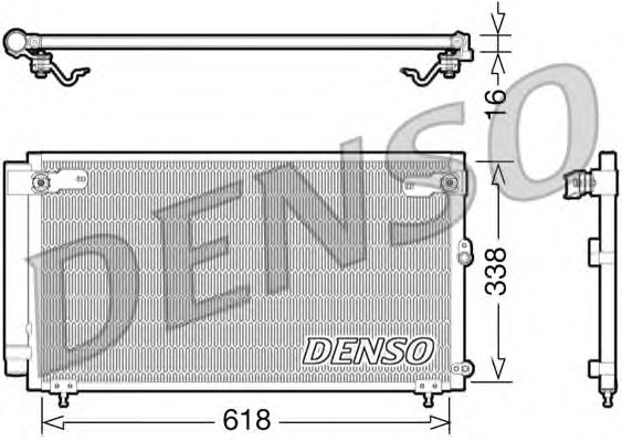 Радіатор кондиціонера DENSO DCN51006